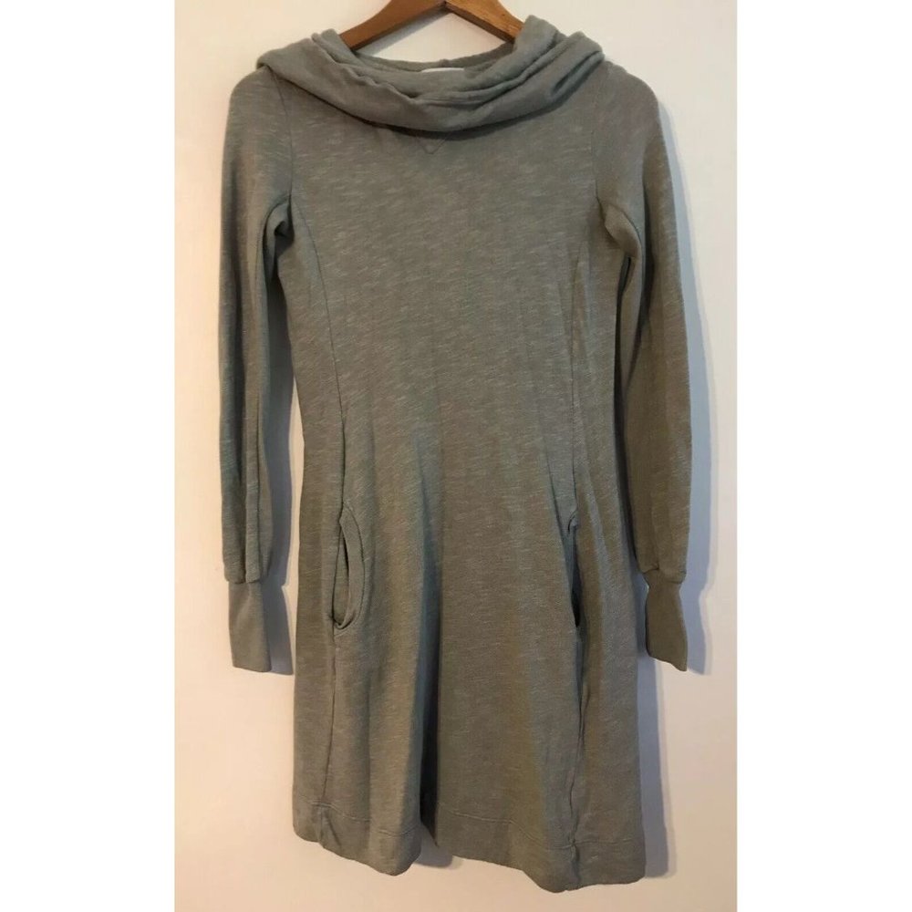 Standard James Perse Gray Hooded Sweater Dress Size 1 Small